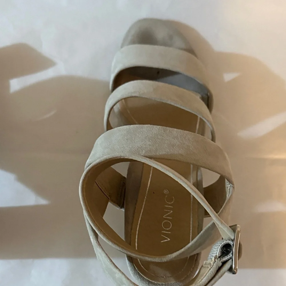 Vionic Taupe Strappy Heels - Picture 15 of 15